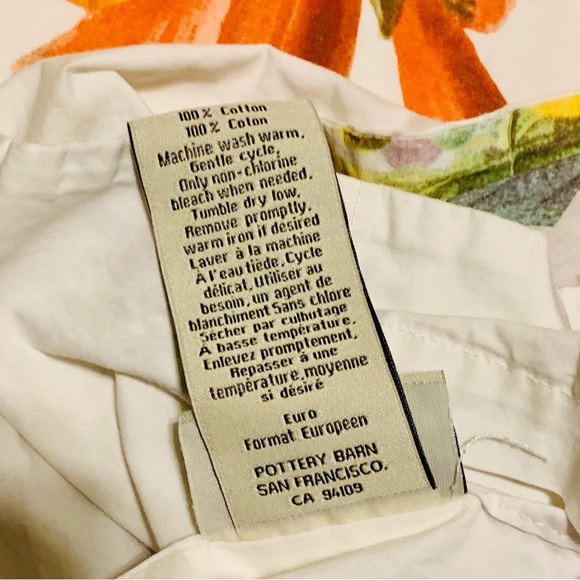 Pottery Barn butterfly floral pillow shams (2) - Picture 7 of 8